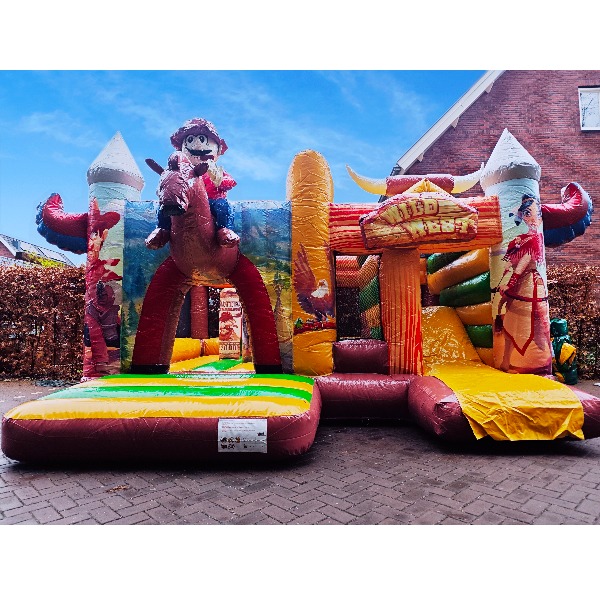 Cowboy springkussen voorkant Cowboy springkussen huren