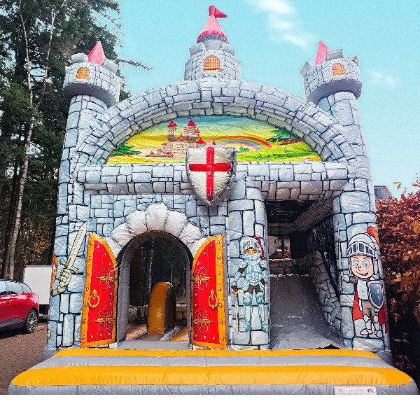 Kasteel springkussen voorkant Kasteel springkussen huren